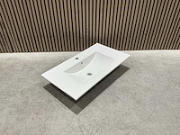 Allibert 80cm plan ceram 1 vasque blanc 824872 wasbak - afbeelding 10 van  35