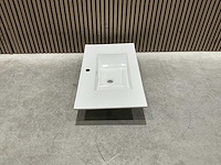 Allibert 80cm plan ceram 1 vasque blanc 824872 wasbak - afbeelding 11 van  35
