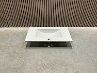 Allibert 80cm plan ceram 1 vasque blanc 824872 wasbak - afbeelding 14 van  35
