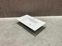 Allibert 80cm plan ceram 1 vasque blanc 824872 wasbak - afbeelding 17 van  35