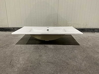 Allibert 80cm plan ceram 1 vasque blanc 824872 wasbak - afbeelding 19 van  35