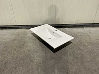 Allibert 80cm plan ceram 1 vasque blanc 824872 wasbak - afbeelding 28 van  35