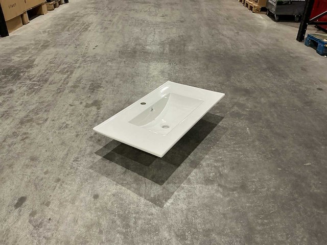 Allibert 80cm plan ceram 1 vasque blanc 824872 wasbak - afbeelding 30 van  35