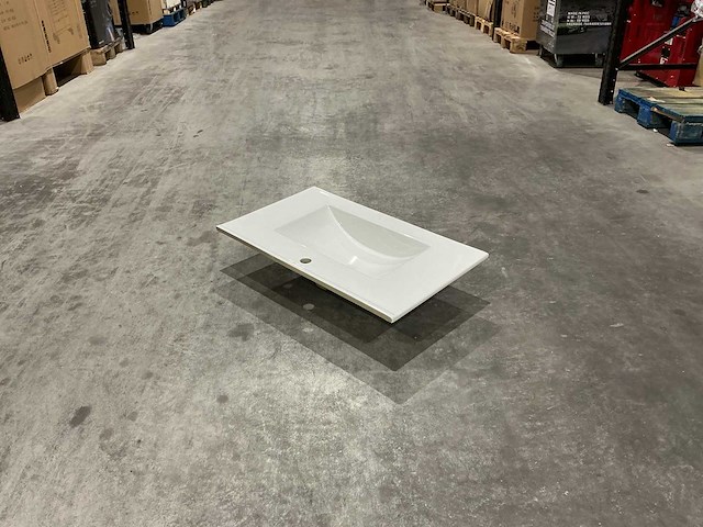 Allibert 80cm plan ceram 1 vasque blanc 824872 wasbak - afbeelding 32 van  35