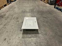 Allibert 80cm plan ceram 1 vasque blanc 824872 wasbak - afbeelding 35 van  35