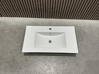 Allibert 80cm plan ceram 1 vasque blanc 824872 wasbak - afbeelding 9 van  35
