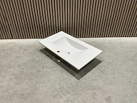 Allibert 80cm plan ceram 1 vasque blanc 824872 wasbak - afbeelding 13 van  35
