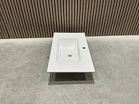 Allibert 80cm plan ceram 1 vasque blanc 824872 wasbak - afbeelding 16 van  35