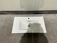 Allibert 80cm plan ceram 1 vasque blanc 824872 wasbak - afbeelding 20 van  35