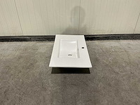 Allibert 80cm plan ceram 1 vasque blanc 824872 wasbak - afbeelding 27 van  35