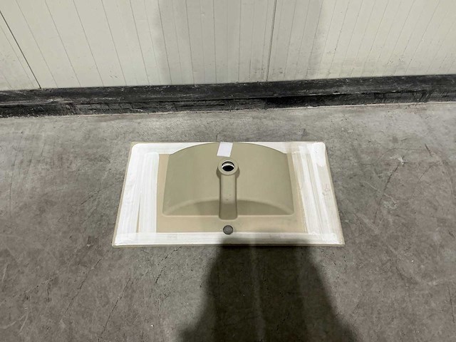 Allibert 80cm plan ceram 1 vasque blanc 824872 wasbak - afbeelding 29 van  35