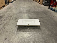 Allibert 80cm plan ceram 1 vasque blanc 824872 wasbak - afbeelding 33 van  35