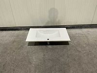 Allibert 80cm plan ceram 1 vasque blanc 824872 wasbak - afbeelding 15 van  22