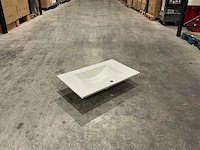 Allibert 80cm plan ceram 1 vasque blanc 824872 wasbak - afbeelding 21 van  22