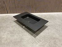 Allibert 81cm plan polybeton noir mat 827780 wasbak - afbeelding 13 van  34