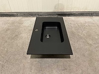 Allibert 81cm plan polybeton noir mat 827780 wasbak - afbeelding 22 van  34