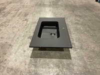 Allibert 81cm plan polybeton noir mat 827780 wasbak - afbeelding 34 van  34