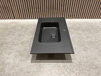 Allibert 81cm plan polybeton noir mat 827780 wasbak - afbeelding 14 van  34