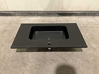 Allibert 81cm plan polybeton noir mat 827780 wasbak - afbeelding 23 van  34