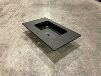 Allibert 81cm plan polybeton noir mat 827780 wasbak - afbeelding 31 van  34