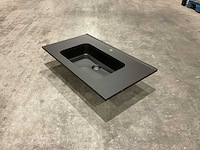 Allibert 81cm plan polybeton noir mat 827780 wastafels 19 stuks - afbeelding 3 van  17