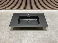Allibert 81cm plan polybeton noir mat 827780 wastafels 19 stuks - afbeelding 6 van  17