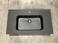 Allibert 81cm plan polybeton noir mat 827780 wastafels 19 stuks - afbeelding 14 van  17