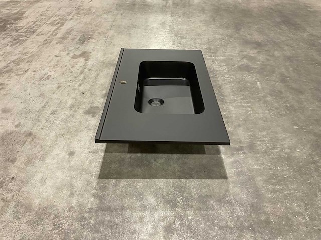 Allibert 81cm plan polybeton noir mat 827780 wastafels 19 stuks - afbeelding 16 van  17
