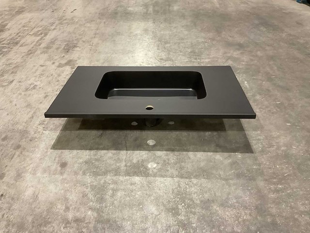 Allibert 81cm plan polybeton noir mat 827780 wastafels 19 stuks - afbeelding 17 van  17