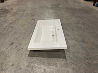 Allibert 90cm plan polybeton 1 vasque blanc 816344 wastafels 15 stuks - afbeelding 3 van  50