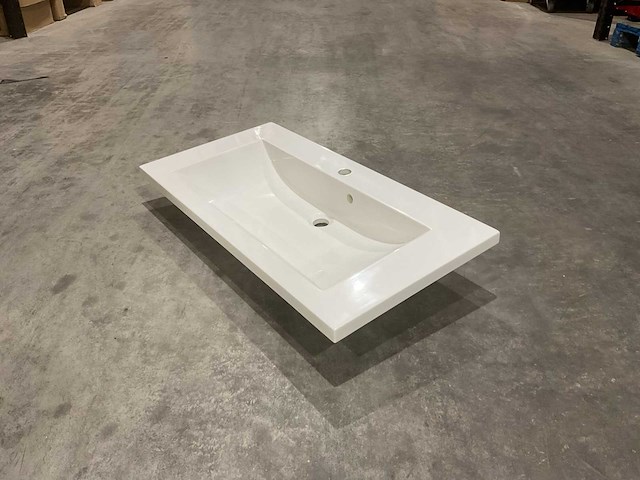 Allibert 90cm plan polybeton 1 vasque blanc 816344 wastafels 15 stuks - afbeelding 4 van  50