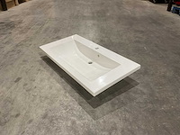 Allibert 90cm plan polybeton 1 vasque blanc 816344 wastafels 15 stuks - afbeelding 4 van  50