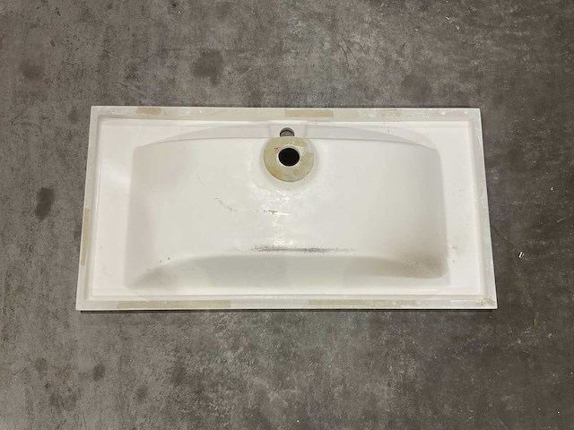 Allibert 90cm plan polybeton 1 vasque blanc 816344 wastafels 15 stuks - afbeelding 5 van  50