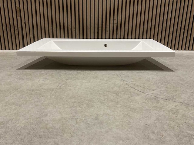 Allibert 90cm plan polybeton 1 vasque blanc 816344 wastafels 15 stuks - afbeelding 10 van  50