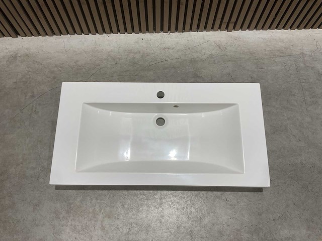 Allibert 90cm plan polybeton 1 vasque blanc 816344 wastafels 15 stuks - afbeelding 11 van  50
