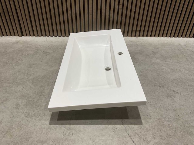 Allibert 90cm plan polybeton 1 vasque blanc 816344 wastafels 15 stuks - afbeelding 17 van  50