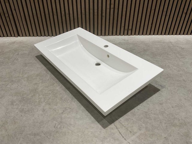 Allibert 90cm plan polybeton 1 vasque blanc 816344 wastafels 15 stuks - afbeelding 18 van  50
