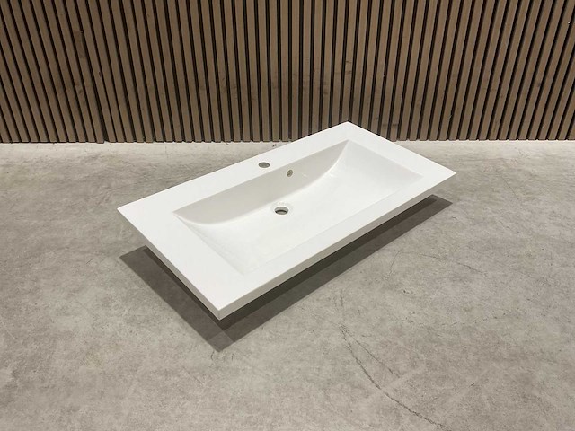 Allibert 90cm plan polybeton 1 vasque blanc 816344 wastafels 15 stuks - afbeelding 12 van  50