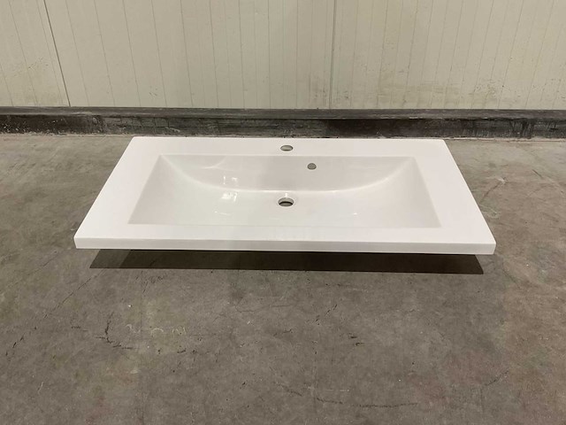 Allibert 90cm plan polybeton 1 vasque blanc 816344 wastafels 15 stuks - afbeelding 28 van  50