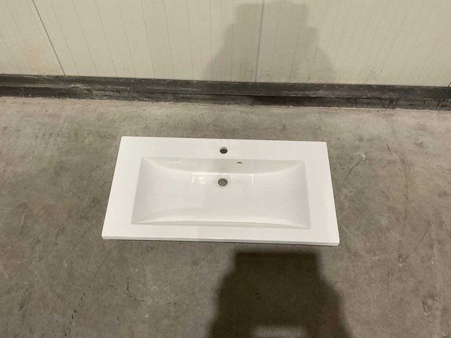 Allibert 90cm plan polybeton 1 vasque blanc 816344 wastafels 15 stuks - afbeelding 29 van  50