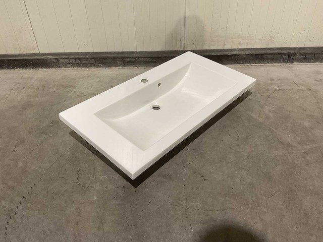 Allibert 90cm plan polybeton 1 vasque blanc 816344 wastafels 15 stuks - afbeelding 31 van  50