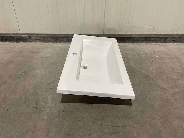 Allibert 90cm plan polybeton 1 vasque blanc 816344 wastafels 15 stuks - afbeelding 32 van  50