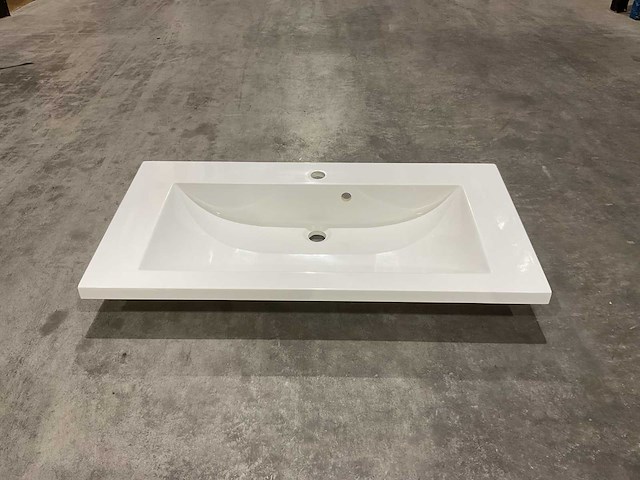 Allibert 90cm plan polybeton 1 vasque blanc 816344 wastafels 15 stuks - afbeelding 23 van  50