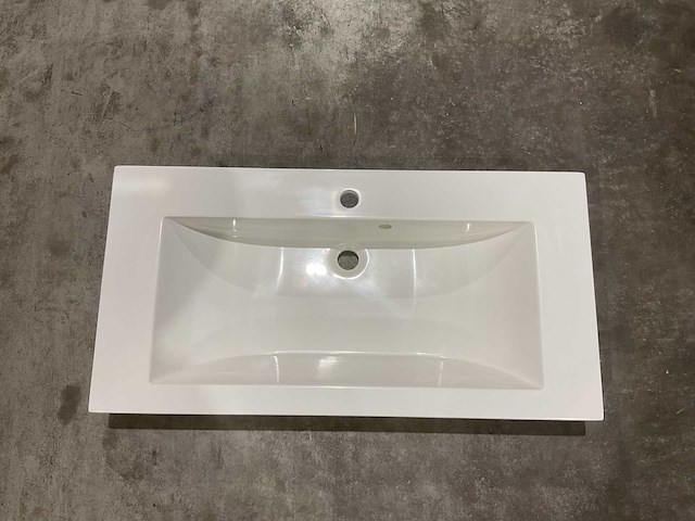 Allibert 90cm plan polybeton 1 vasque blanc 816344 wastafels 15 stuks - afbeelding 34 van  50