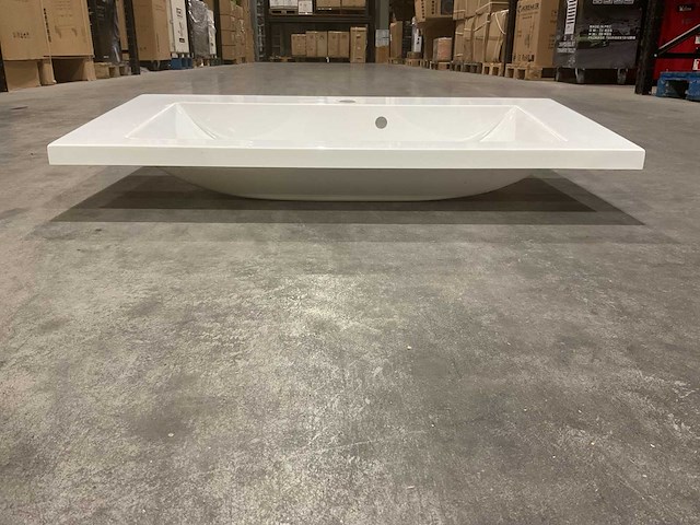 Allibert 90cm plan polybeton 1 vasque blanc 816344 wastafels 15 stuks - afbeelding 45 van  50