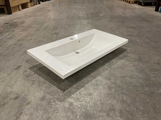 Allibert 90cm plan polybeton 1 vasque blanc 816344 wastafels 15 stuks - afbeelding 47 van  50
