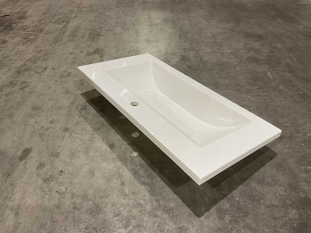 Allibert 90cm plan polybeton 1 vasque blanc 816344 wastafels 15 stuks - afbeelding 49 van  50