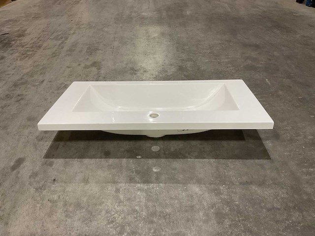Allibert 90cm plan polybeton 1 vasque blanc 816344 wastafels 15 stuks - afbeelding 50 van  50