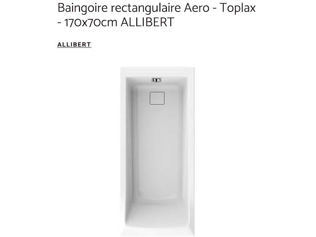 Allibert aero b ligbad 170cm (10x) - afbeelding 1 van  3