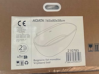 Allibert agata 165x80 vrijstaand zitbad - afbeelding 4 van  6